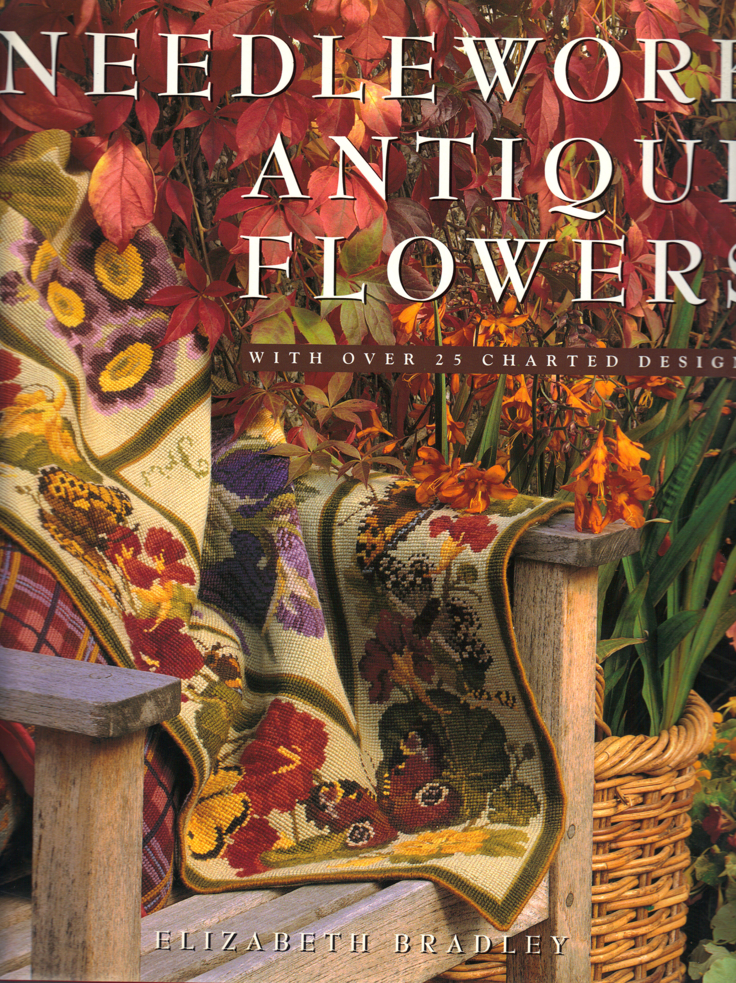 Image for NEEDLEWORK ANTIQUE FLOWERS ~ With Over 25 Charted Designs