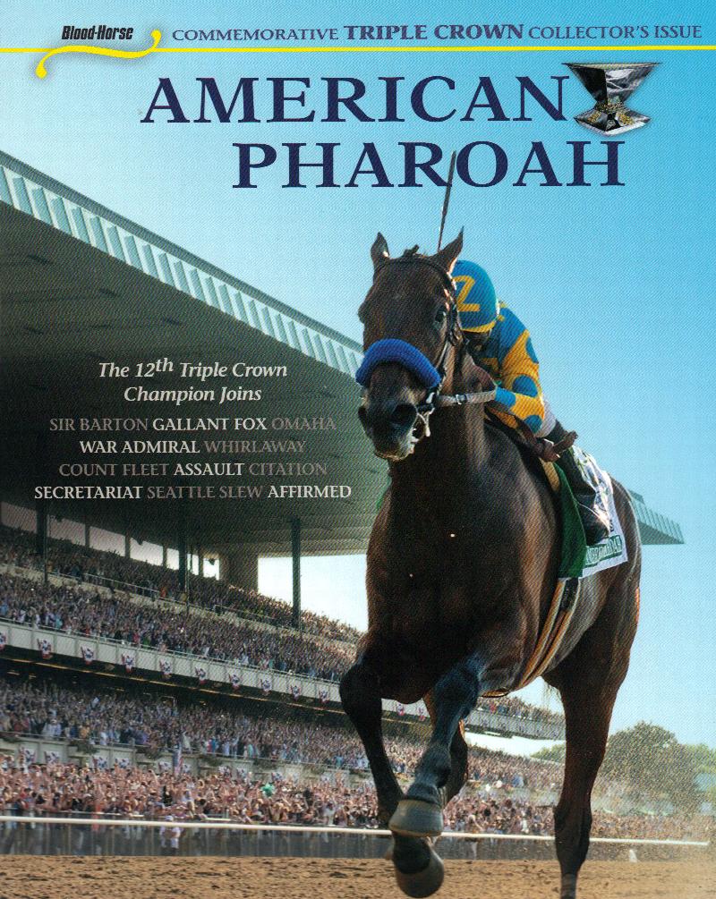 Image for AMERICAN PHAROAH ~ Blood-Horse Commemorative TRIPLE CROWN Collector's Issue