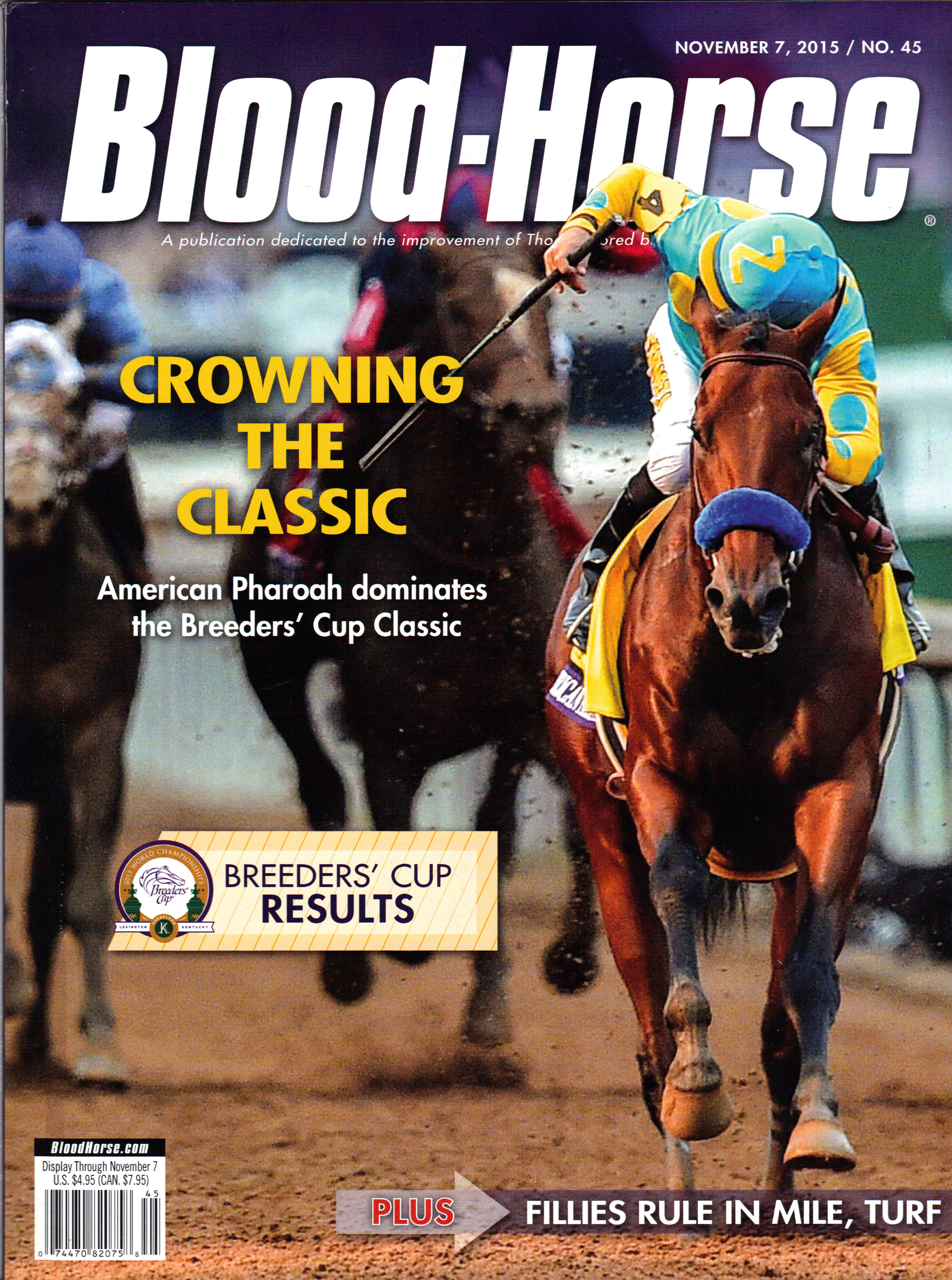Image for BLOOD-HORSE, NOVEMBER 7, 2015 / NO. 45 ~ CROWNING THE CLASSIC