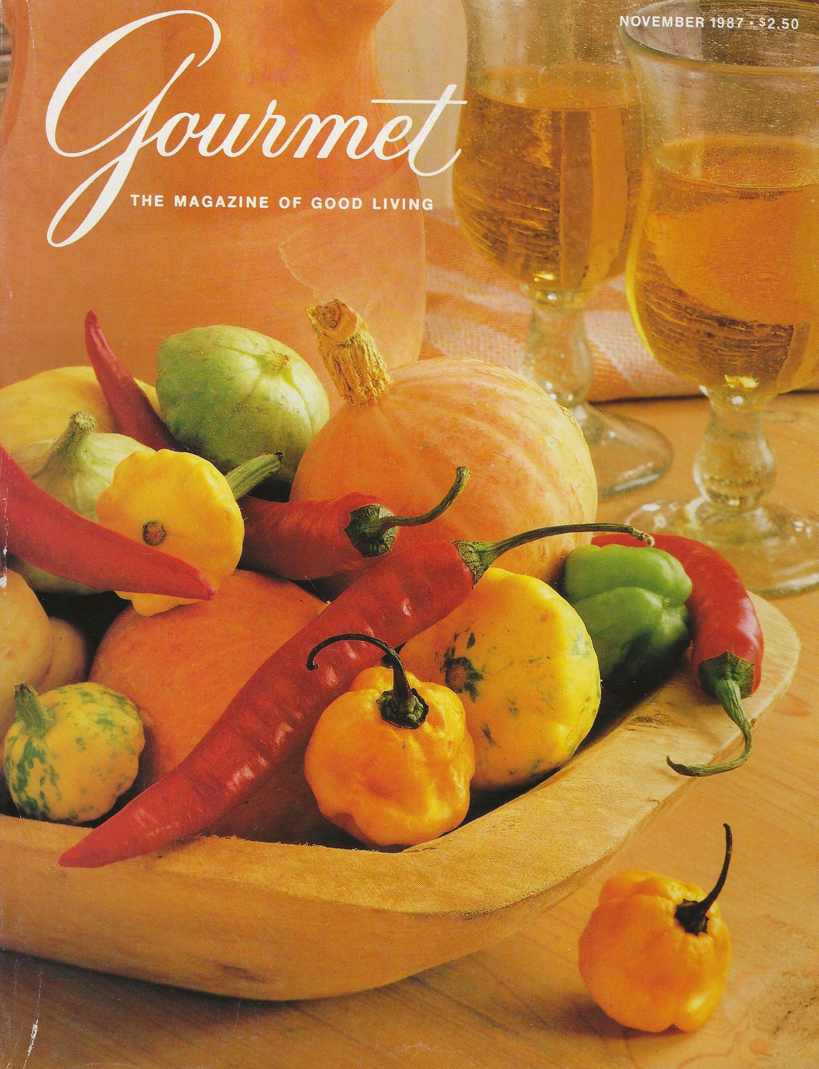 Image for GOURMET ~ The Magazine of Good Living ~ November 1987