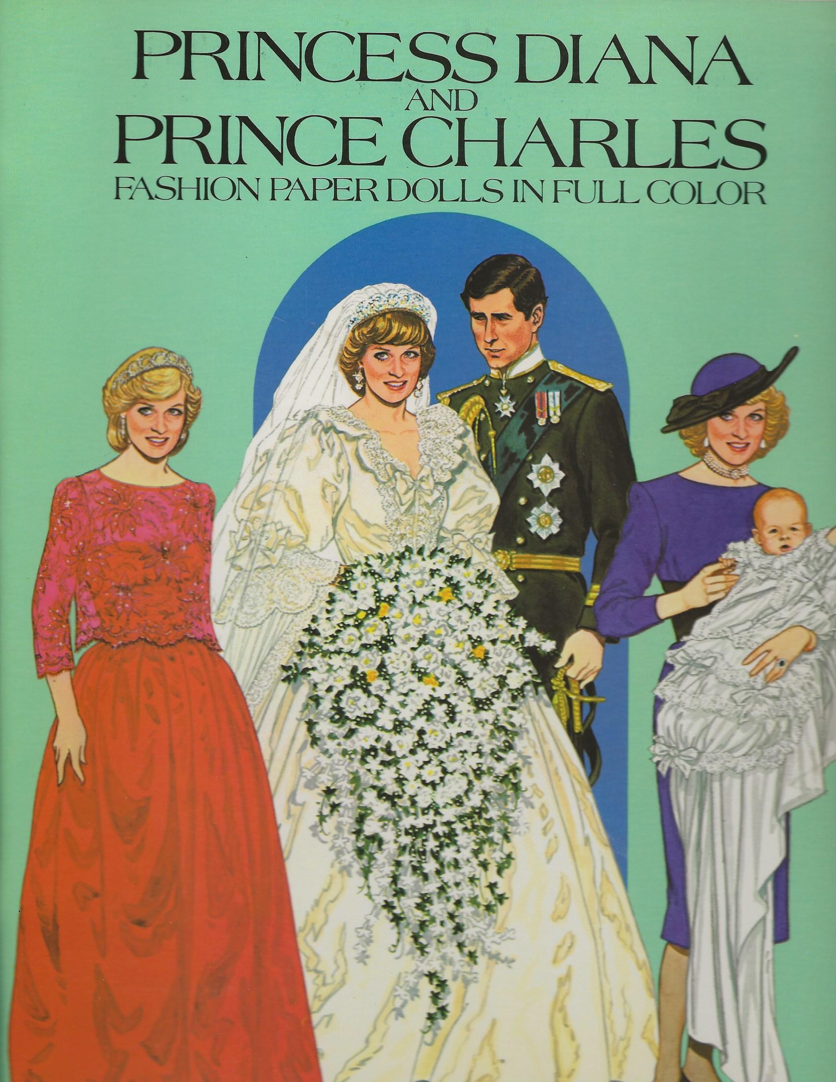 Image for PRINCESS DIANA AND PRINCE CHARLES ~ Fashion Paper Dolls In Full Color