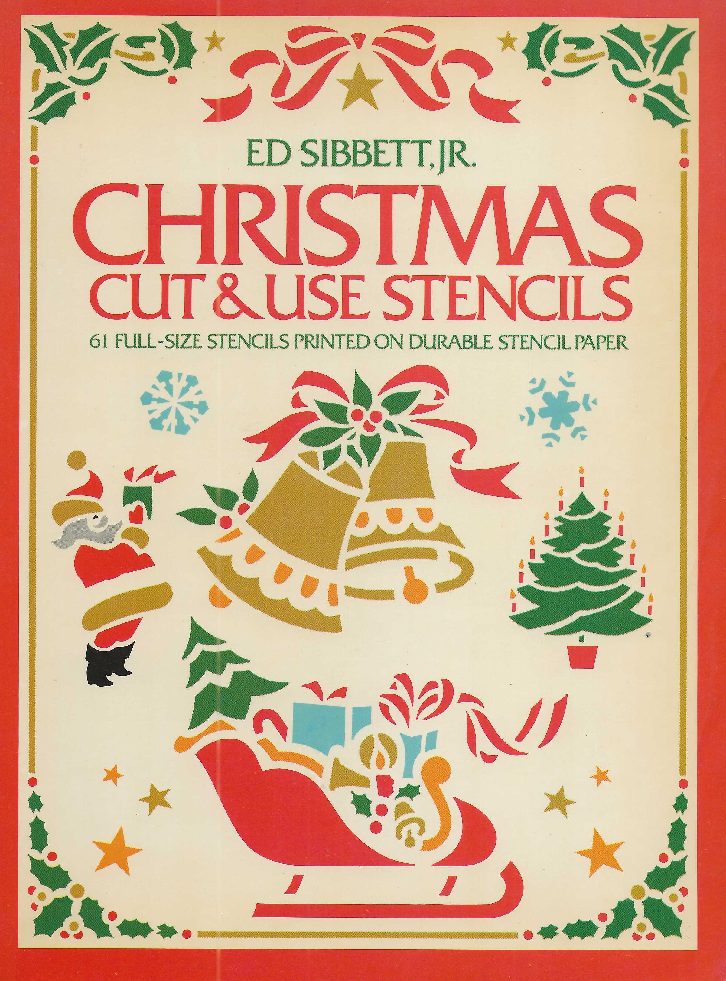CHRISTMAS CUT AND USE STENCILS